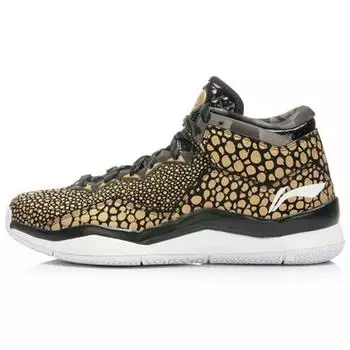 Мужские кроссовки Li-Ning Way of Wade Black Beard, золотисто-белые ABAJ013-35