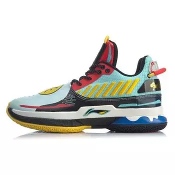 Мужские кроссовки Li-Ning Way of Wade 7 Dragon Boat, разноцветные, сине-желтые, ABAN079-14