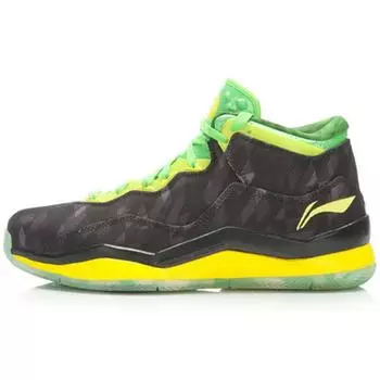 Мужские кроссовки Li-Ning Way of Wade 3 BHM черные, зеленые, желтые ABAJ013-20