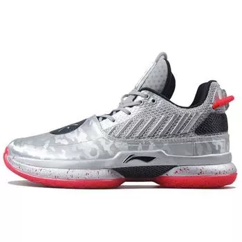 Мужские кроссовки Li-Ning Way of Wade 7 Veteran серебристо-серые черные ABAN079-3