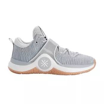 Мужские кроссовки Li-Ning Way of Wade 6 Satori серые, ледниково-серые, цвета резины, ABAM089-75