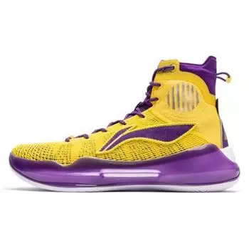 Мужские кроссовки Li-Ning Yushuai 13 Lakers желтый фиолетовый ABAP065-11 39