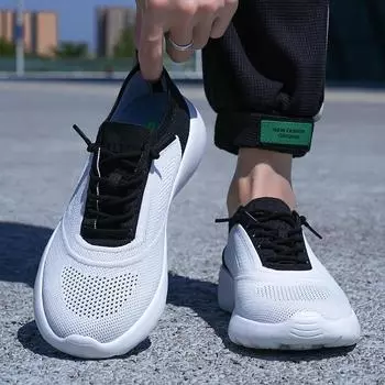 Мужские кроссовки Lovers большого размера, дышащие, для пляжа, для женщин, спортивная обувь, повседневная мягкая обувь для ходьбы для девочек, унисекс EU:35 чёрный