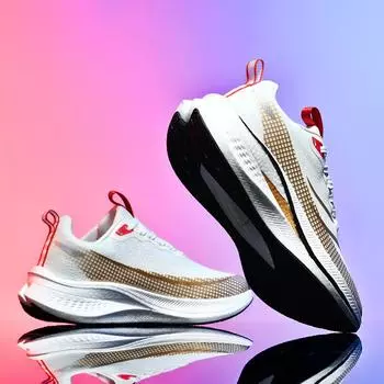 Мужские кроссовки марафонские дышащие кроссовки для мужской обуви, удобная повседневная спортивная обувь, спортивные кроссовки Tenis Masculino 39 красный