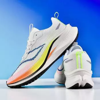 Мужские кроссовки Marathon, дышащие кроссовки для бега, мужская обувь, удобная повседневная спортивная обувь, спортивные кроссовки Tenis Masculino 44 белый