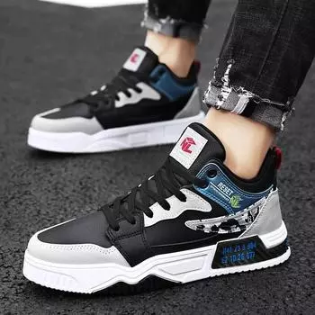 Мужские кроссовки Mid Help 2024, летние удобные дышащие дизайнерские туфли на платформе, мужские модные повседневные кроссовки для бега на открытом воздухе 39 чёрный