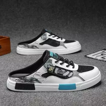 Мужские кроссовки, модная парусиновая обувь для мужчин, летние удобные повседневные кроссовки на плоской подошве, мужская трендовая обувь 39 чёрный