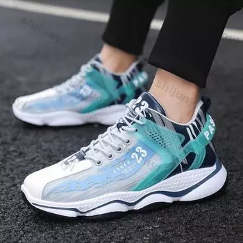 Мужские кроссовки, модные дизайнерские кроссовки на платформе, дышащие, сетчатые, спортивные, легкие, студенческие, повседневные, тренировочные кроссовки Zapatillas Hombre 39 серый