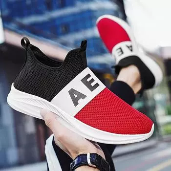 Мужские кроссовки, модные дышащие кроссовки, летние, высококачественные, удобные, легкие, повседневные, нескользящие, спортивные кроссовки 40 чёрный