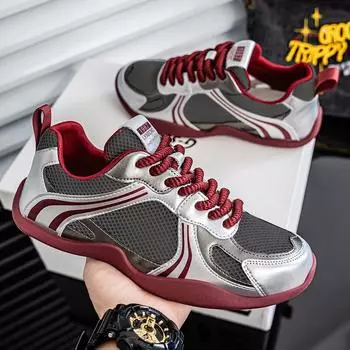 Мужские кроссовки модные дышащие сетчатые удобные черные спортивные туфли противоскользящие повседневные беговые мужские туфли Zapatillas Hombre 39