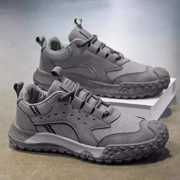 Мужские кроссовки, модные повседневные мужские кроссовки 2024 года, модные универсальные, легкие, дышащие, высокоэластичные, на все времена, новое поступление, горячая модель 39 серый