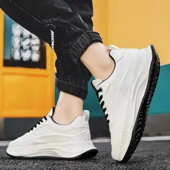 Мужские кроссовки модные сетчатые дышащие кроссовки для мужчин на платформе вулканизированные туфли брендовые кроссовки для ходьбы Zapatillas De Hombre 37