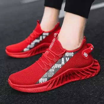 Мужские кроссовки Мужская обувь дышащая и модная с низким верхом с завязками Мужская спортивная обувь Мужская повседневная обувь 41 белый