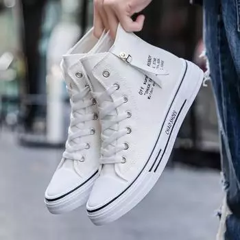 Мужские кроссовки Мужская обувь Обувь из вулканизированного холста Высокие спортивные туфли Повседневная дышащая обувь на платформе Мужские кроссовки Tenis Masculino 39