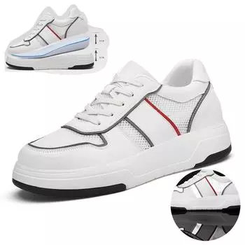 Мужские кроссовки Мужская повседневная обувь для увеличения роста Обувь для мужчин Стельки 6 см Скрытые каблуки Спортивная внутренняя обувь для увеличения роста 38