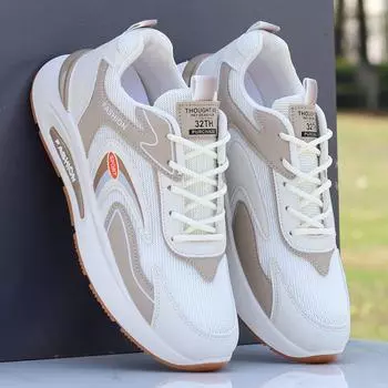 Мужские кроссовки мужские 2024 новые летние сетчатые дышащие одинарные сетчатые мужские повседневные кроссовки для папы 38