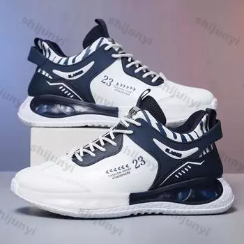 Мужские кроссовки мужские повседневные теннисные кроссовки класса люкс кроссовки для тренировок дышащие спортивные кроссовки модные кроссовки для бега Zapatillas Hombre 39 чёрный