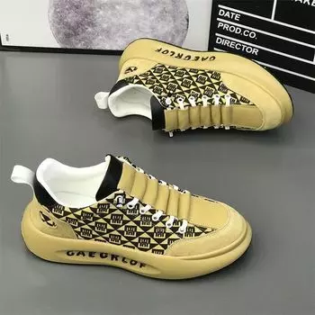 Мужские кроссовки на массивной подошве, модные повседневные кроссовки из микрофибры из кожи, увеличенная высота, туфли на плоской платформе 39