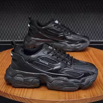 Мужские кроссовки на платформе, модная дышащая повседневная обувь с сеткой, мужские удобные кроссовки в корейском стиле Tenis Para Hombre 39