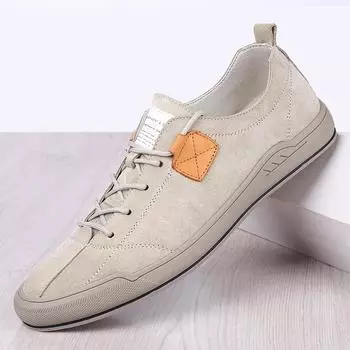 Мужские кроссовки на шнуровке Роскошный дизайн Весна-осень Повседневная обувь Удобные туфли на плоской подошве Повседневная обувь для мужчин Дышащая мужская обувь 6.5