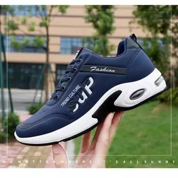 Мужские кроссовки на воздушной подушке 2025 года, летние новые дышащие ремешки, повседневная обувь, модные корейские кроссовки, мужская обувь 39 белый