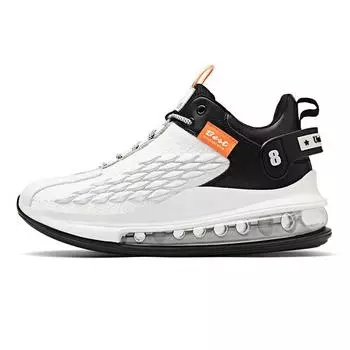 Мужские кроссовки на воздушной подушке Кроссовки с дышащей сеткой Дизайнерские кроссовки для бега Спортивная обувь Уличная спортивная обувь 8.5 белый