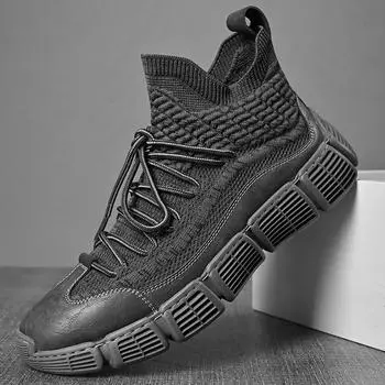 Мужские кроссовки Нескользящие кроссовки Повседневные ботинки 39 серый