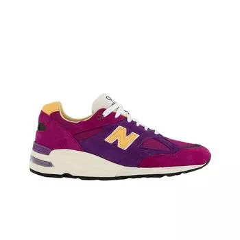 Мужские кроссовки New Balance 990v2 Made in USA фиолетово-желтые M990PY2