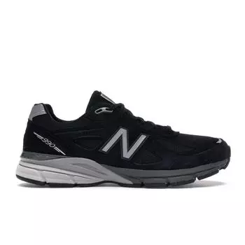 Мужские кроссовки New Balance 990v4 Made in USA Black Silver 2016 M990BK4