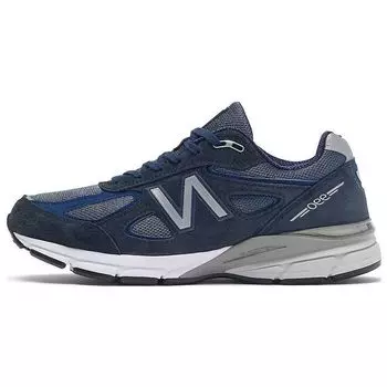 Мужские кроссовки New Balance 990v4 Made in USA Navy 2023 Blue Silver U990NV4 37.5