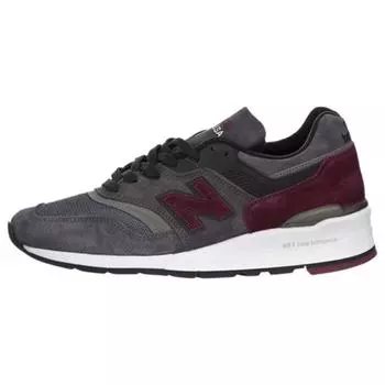 Мужские кроссовки New Balance 997 Connoisseur Guitar серо-угольные бордовые M997CCF