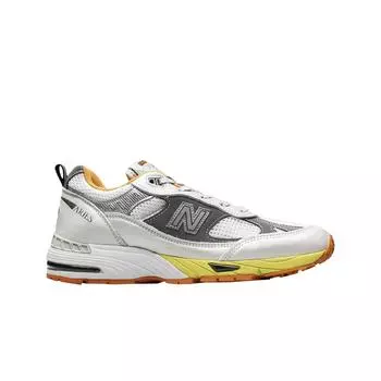 Мужские кроссовки New Balance x Aries 991 Made in UK оранжево-серебристые M991ARI