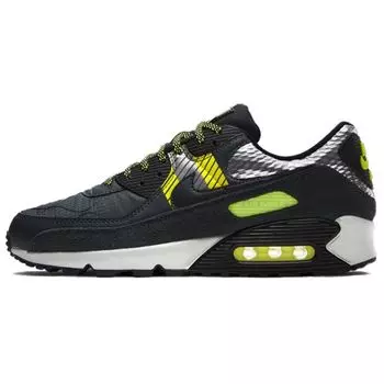 Мужские кроссовки Nike 3M x Air Max 90 Anthracite Volt черные CZ2975-002