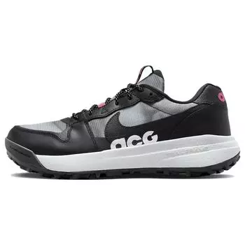Мужские кроссовки Nike ACG Lowcate Wolf Grey Hyper Pink черные DR1030-001 38