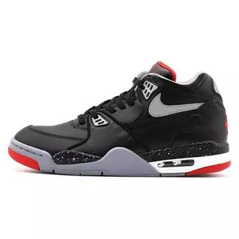 Мужские кроссовки Nike Air Flight 89 Black Cement Cement-Grey Fire-Red White 306252-026