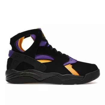 Мужские кроссовки Nike Air Flight Huarache Lakers Away черные Varsity-Purple Del-Sol FD0188-001 38.5