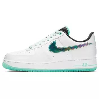 Мужские кроссовки Nike Air Force 1 07 LV8 Abalone белые едва-зеленые Light-Dew DD9613-100 39