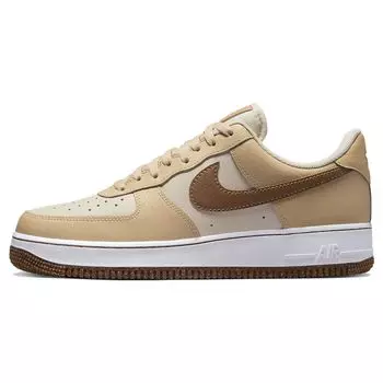 Мужские кроссовки Nike Air Force 1 07 LV8 EMB Inspected By Swoosh Коричневые жемчужно-белые с кунжутом DQ7660-200 40.5