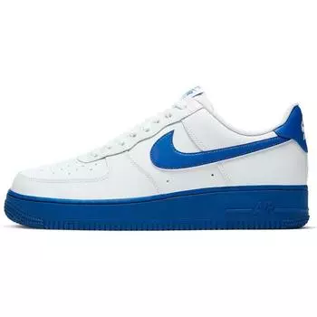 Мужские кроссовки Nike Air Force 1 07 Low White Royal Royal-Blue CK7663-103