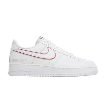 Мужские кроссовки Nike Air Force 1 Just Do It White Noble-Green Metallic-Silver DQ0791-100 45.5