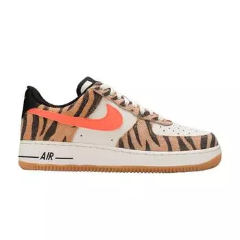 Мужские кроссовки Nike Air Force 1 Low Premium Daktari Stripes Tan Coconut-Milk Atomic-Orange DJ6192-100 42