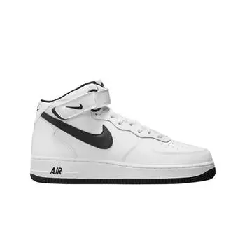 Мужские кроссовки Nike Air Force 1 Mid 07 White Black DV0806-101