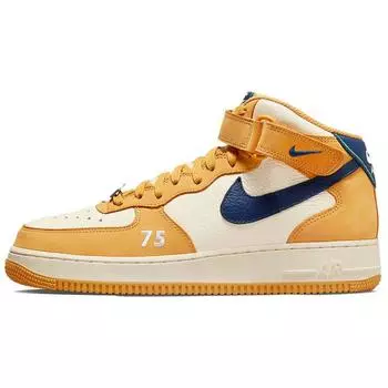 Мужские кроссовки Nike Air Force 1 Mid Paris Yellow Pollen Blue-Void DO6729-700 37.5