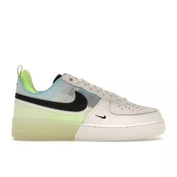 Мужские кроссовки Nike Air Force 1 React Sail Barely Volt White Ghost-Green Black DM0573-101 43