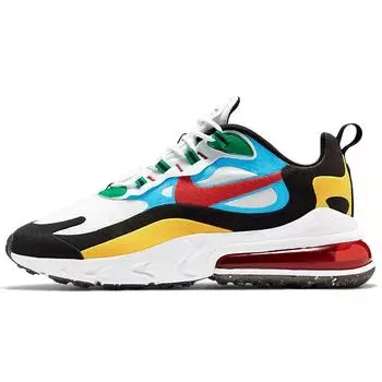 Мужские кроссовки Nike Air Max 270 React Multi-Color White University-Gold University-Red DA2610-161 44