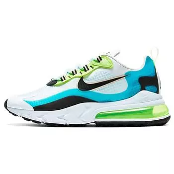 Мужские кроссовки Nike Air Max 270 React SE Oracle Aqua White Black Ghost-Green CT1265-300