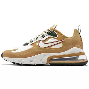 Мужские кроссовки Nike Air Max 270 React Reggae Gold Club-Gold Flat-Gold AO4971-700