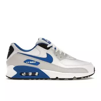 Мужские кроссовки Nike Air Max 90 Leather White Game Royal Photon-Dust Black FN6843-100 41