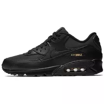 Мужские кроссовки Nike Air Max 90 Premium Black Gold Metallic-Gold 700155-011