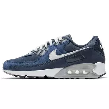 Мужские кроссовки Nike Air Max 90 Premium Obsidian Blue Summit-White Midnight-Navy DA1641-400 41